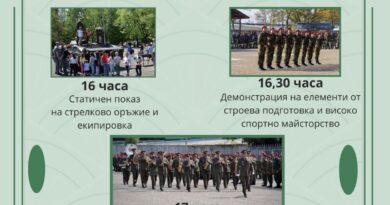 Празнична програма посветена на 6 май – Ден на храбростта и празник на българската армия